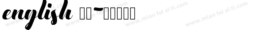 english 于氏字体转换